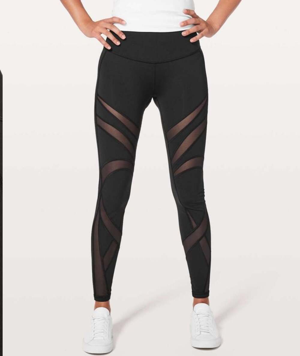 Lululemon Wunder Under Hi-Rise Tight Mesh Black Size 4 W5BABS